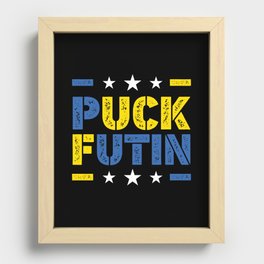 Puck Futin Fuck Putin Ukrainian War Recessed Framed Print