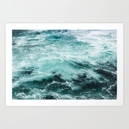 Water Photography | Sea | Ocean | Pattern | Abstract | Digital | Turquoise | Beach Art Print