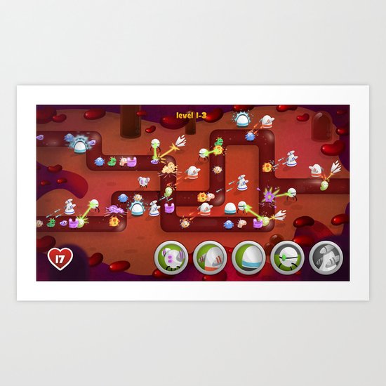 Tower Defense Art Print