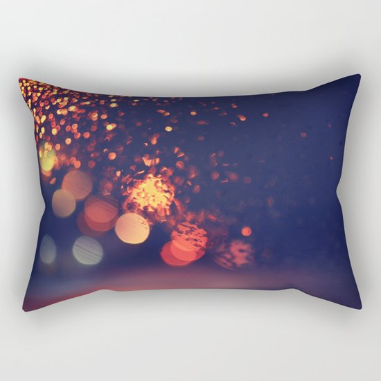Driving In The Rain Rectangular Pillow