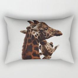 giraffe love Rectangular Pillow