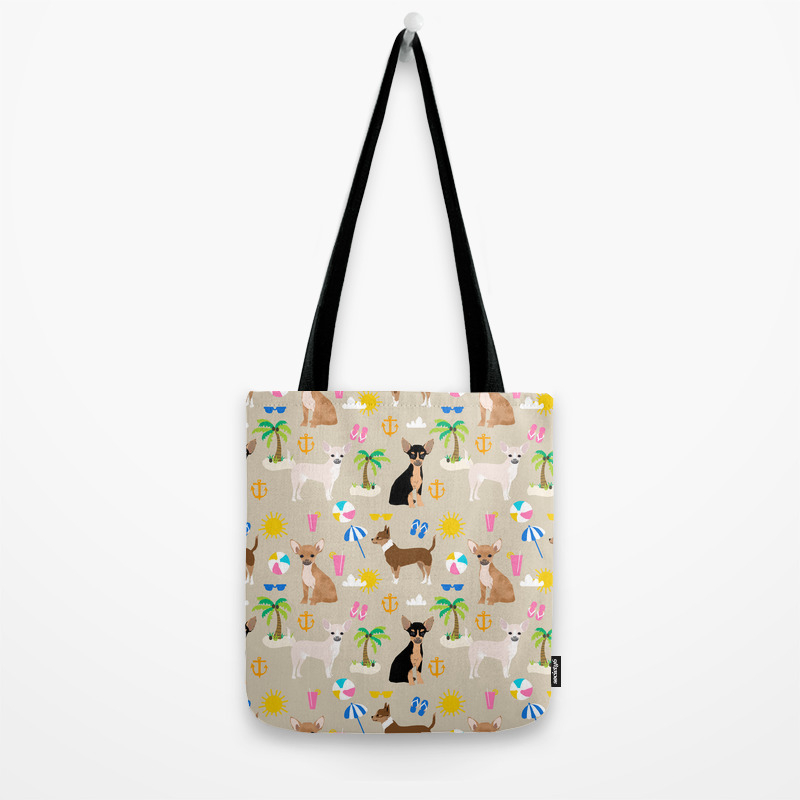 Chihuahua Beach Summer Tropical Cute Chihuahuas Dog Gifts Tote Bag
