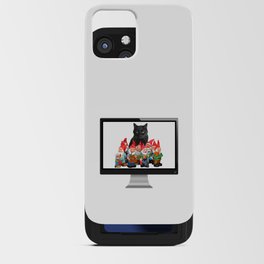 Snoki - Black Cat Gnomes - Computer Screen - IT specialist iPhone Card Case