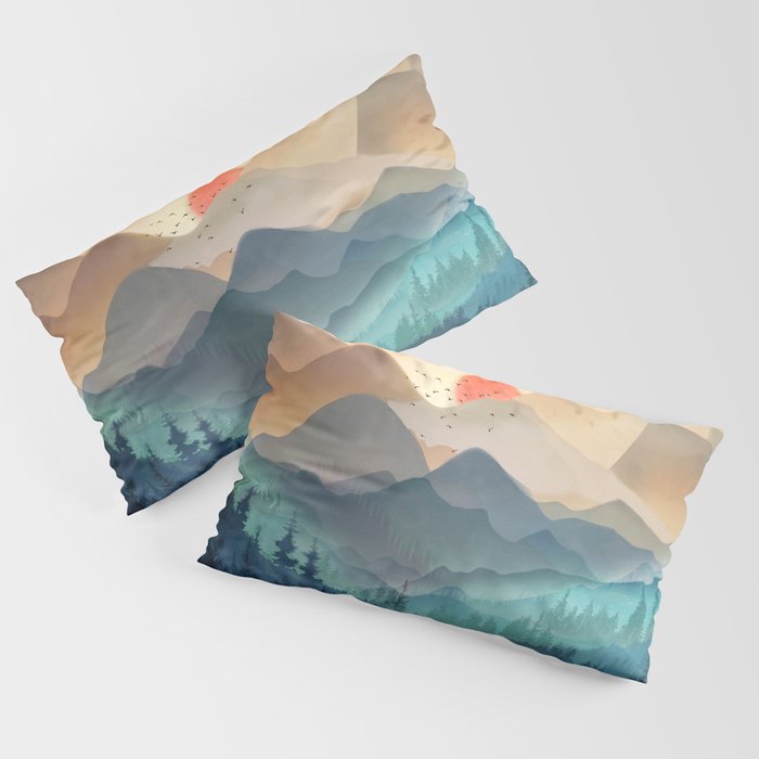 Wilderness Becomes Alive at Night Pillow Sham