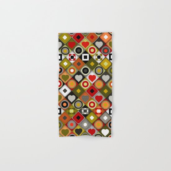 parava festive diamond Hand & Bath Towel