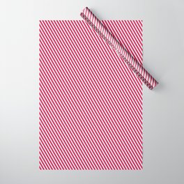 [ Thumbnail: Lavender and Crimson Colored Lined/Striped Pattern Wrapping Paper ]