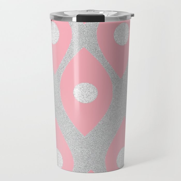 Eye Pattern Pink Travel Mug