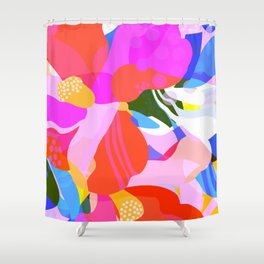 Abstract Florals I Shower Curtain