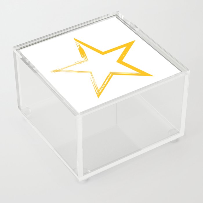 Yellow Star Acrylic Box