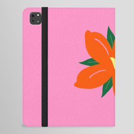 Miami Flower Market Print Retro Travel Print Floral Colorful Pink And Orange Aesthetic Vintage iPad Folio Case