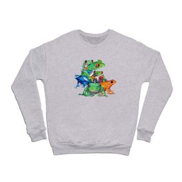 Tropical Frog Collage Crewneck Sweatshirt
