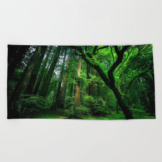 Enchanted forest mood II Beach Towel