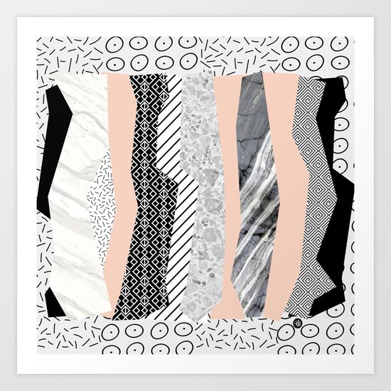 Geometric shapes 02 Art Print