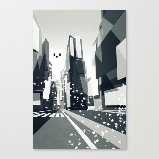 Yeti coming to town. Canvas Print