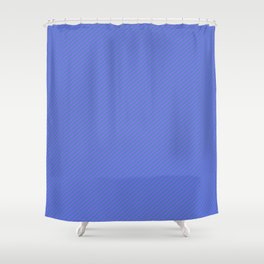 [ Thumbnail: Medium Slate Blue & Blue Colored Lines/Stripes Pattern Shower Curtain ]