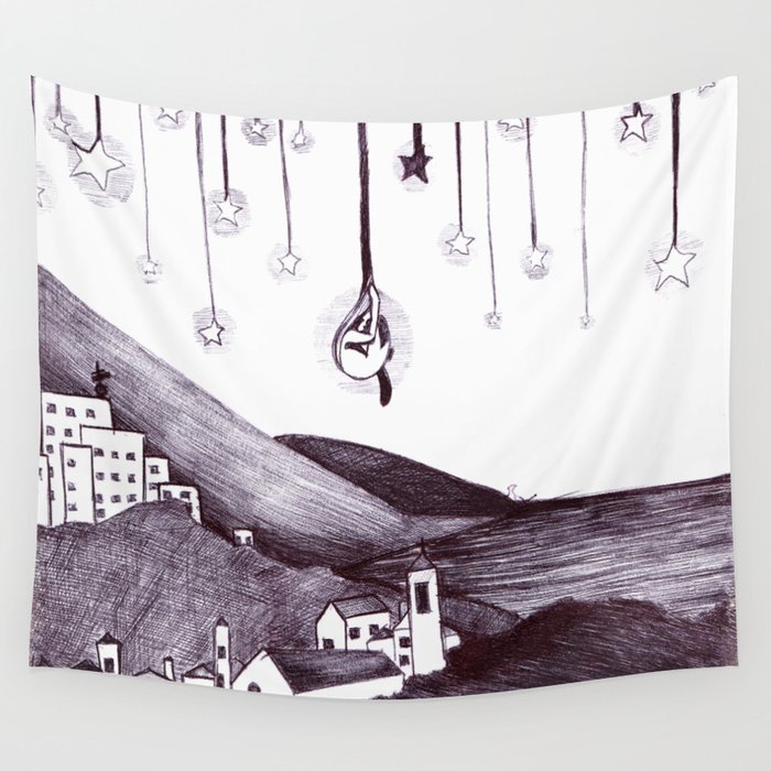 small star without the sky (piccola stella senza cielo) Wall Tapestry