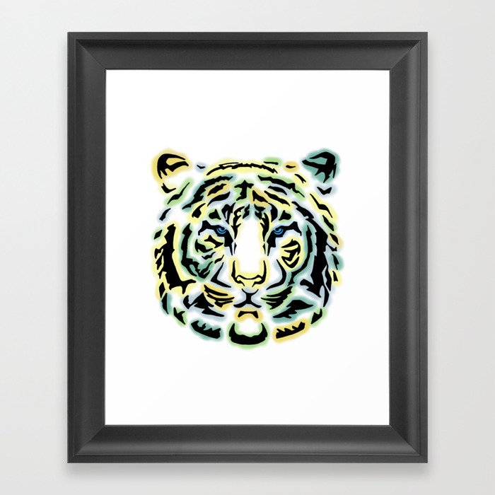 Tribal Tiger Framed Art Print
