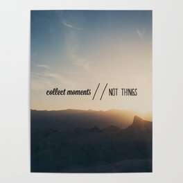 collect moments // not things Poster