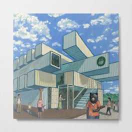 Container Starbucks in Taiwan (Hualien) Metal Print