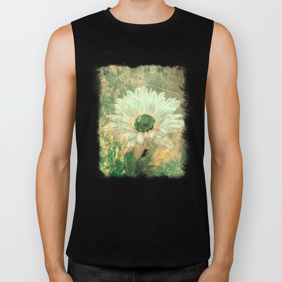 Abstract Daisy Biker Tank