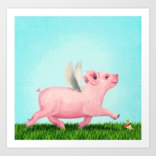 Pigasus Art Print