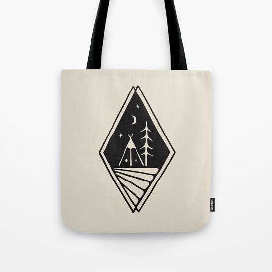 Night Camp Tote Bag