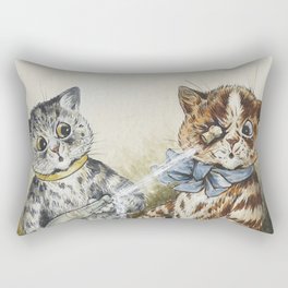 Pop! Eccentric Cats of Louis Wain Art Prints Rectangular Pillow
