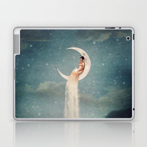 Moon River Lady Laptop & iPad Skin