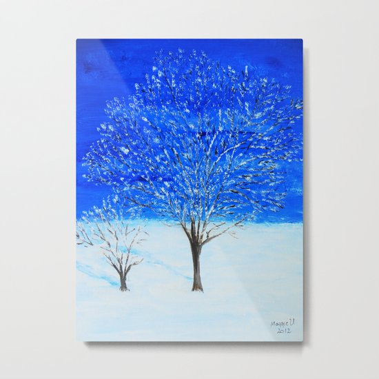 Winter tree Metal Print