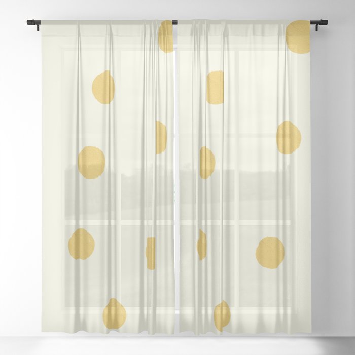 Gold texture Sheer Curtain
