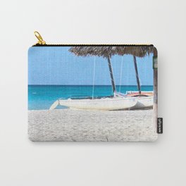 Caribbean beach Carry-All Pouch | Sea, Beach, Cuba, Hdr, Summer, Varadero, Caribbeansea, Digital, Photo, Color 