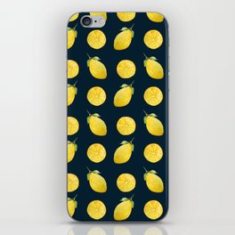 Watercolor Lemon Pattern iPhone Skin