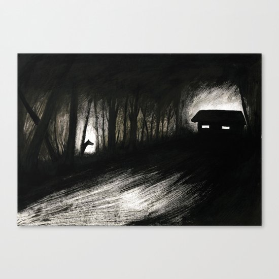 The darkness Canvas Print
