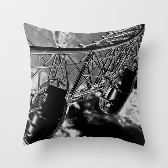 The London Eye Art Throw Pillow