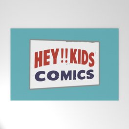 Hey Kids! Comics Spinner Rack Sign Welcome Mat