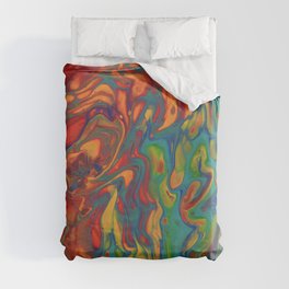 Paint Pouring 77 Duvet Cover