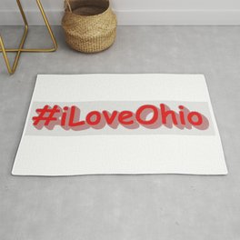 "#iLoveOhio " Cute Design. Buy Now Area & Throw Rug