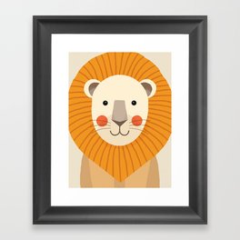 Lion, Animal Portrait Framed Art Print