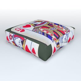 Playing Cards Love Outdoor Floor Cushion