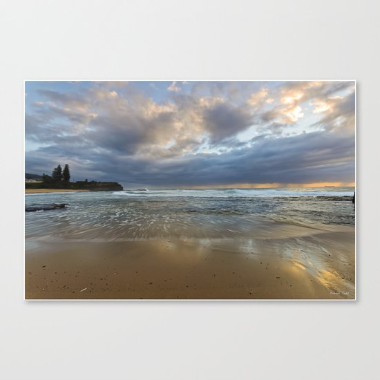 Reflections on the shore Canvas Print