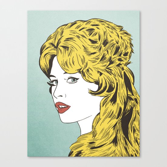 Blonde Bombshell Canvas Print