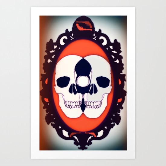 mirror kissers Art Print
