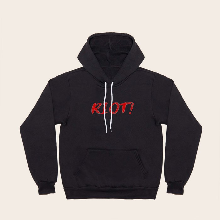 Red RIOT Hoody by Utsura Society6
