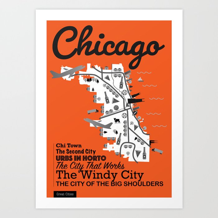 Great Cities: Chicago Art Print