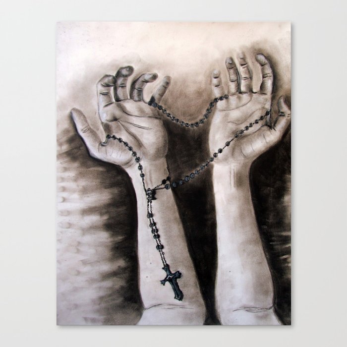 hands of creation Canvas Print