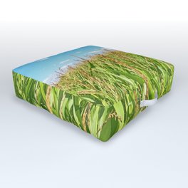 Corn Field Texture/Sky Outdoor Floor Cushion