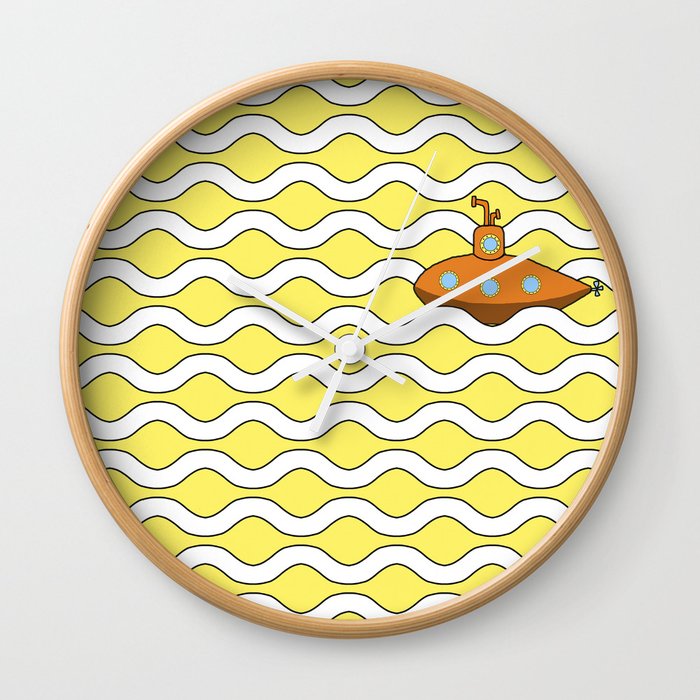 Yellow Sea Wall Clock