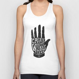 CREATE WITH YOUR HANDS Unisex Tank Top