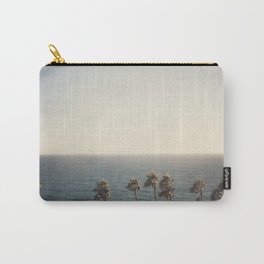 Golden Hour over Pacific Coast Highway Carry-All Pouch | Malibuphotography, Palmtrees, Digital, Color, Malibu, California, Photo, Travelphotography, Losangeles, Pacificcoasthighway 