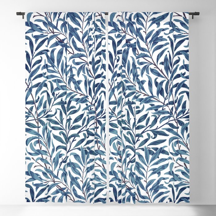 Blue Willow Bough by William Morris Blackout Curtain